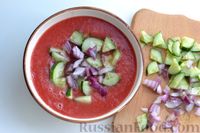 Фото приготовления рецепта: Арбузный гаспачо с томатным соком - шаг №6