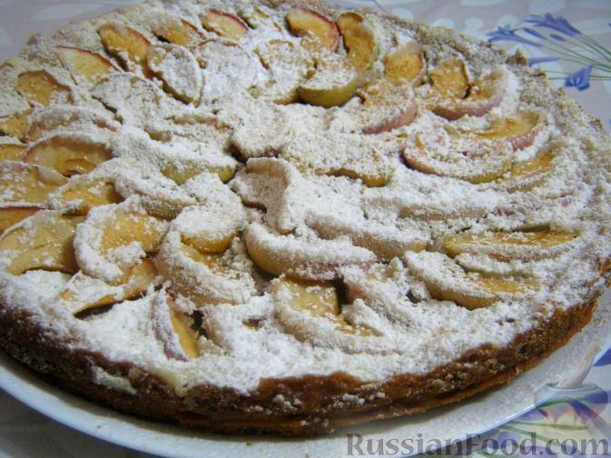 Рецепт Пирог песочный с яблоками
