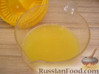 Фото приготовления рецепта: Блины апельсиновые - шаг №3