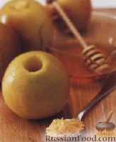 Фото приготовления рецепта: Печеные яблоки, фаршированные имбирем и медом - шаг №4