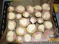 Фото приготовления рецепта: "Бутерброды" из баклажанов - шаг №6