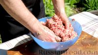 Фото приготовления рецепта: Люля-кебаб из баранины на мангале - шаг №6