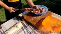 Фото приготовления рецепта: Люля-кебаб из баранины на мангале - шаг №7