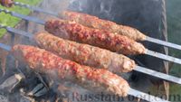 Фото приготовления рецепта: Люля-кебаб из баранины на мангале - шаг №8