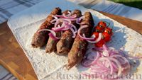 Фото приготовления рецепта: Люля-кебаб из баранины на мангале - шаг №9