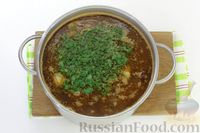 Фото приготовления рецепта: Гречневый суп со свининой и консервированной фасолью - шаг №11