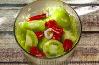 Фото приготовления рецепта: Хреновина из зелёных помидоров - шаг №4