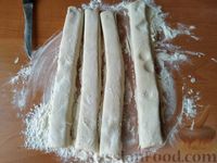 Фото приготовления рецепта: Хачапури с сыром на шпажках - шаг №4