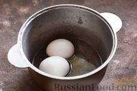 Фото приготовления рецепта: Гречаники с начинкой из варёных яиц и укропа - шаг №7
