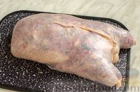 Фото приготовления рецепта: Галантин из курицы, с говяжьим фаршем, сладким перцем и грибами - шаг №11