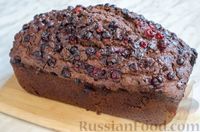Фото приготовления рецепта: Цельнозерновой шоколадный кекс на кефире, с клюквой - шаг №16