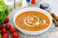 Фото к рецепту: Суп-пюре из запечённых помидоров