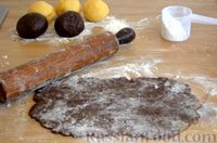 Фото приготовления рецепта: Полосатое песочное печенье с грецкими орехами - шаг №7
