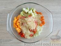Фото приготовления рецепта: Рис с кабачками, тыквой, помидорами и сладким перцем (в духовке) - шаг №10