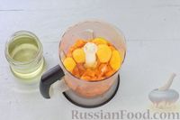 Фото приготовления рецепта: Полосатый морковно-шоколадный кекс с лимонной глазурью - шаг №3