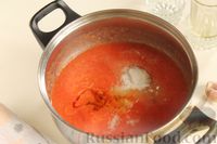 Фото приготовления рецепта: Маринованная цветная капуста в томатном соусе (на зиму) - шаг №7