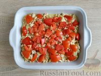 Фото приготовления рецепта: Запеканка из цветной капусты с куриным фаршем и помидорами - шаг №11