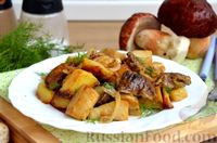 Фото приготовления рецепта: Тушёная картошка с грибами в сметане - шаг №16