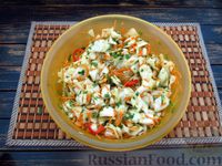 Фото приготовления рецепта: Салат из капусты с морковью и луком, по-корейски - шаг №18