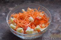 Фото приготовления рецепта: Маринованная цветная капуста с морковью и болгарским перцем, по-корейски (на зиму) - шаг №6