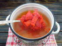 Фото приготовления рецепта: Постный суп из лечо и картошки - шаг №8