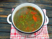 Фото приготовления рецепта: Постный суп из лечо и картошки - шаг №12