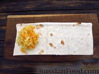 Фото приготовления рецепта: Пирожки из лаваша с капустой (на сковороде) - шаг №9