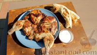 Фото приготовления рецепта: Цыплёнок тапака (табака) с чесночным соусом - шаг №7