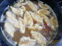 Фото приготовления рецепта: Белый закарпатский суп с фасолью и манными клёцками - шаг №18