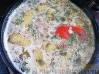 Фото приготовления рецепта: Белый закарпатский суп с фасолью и манными клёцками - шаг №25