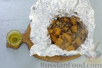 Фото приготовления рецепта: Тыква, запечённая с орехами, изюмом, апельсином и пряностями - шаг №8