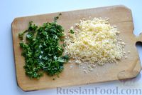 Фото приготовления рецепта: Рисовая запеканка с ветчиной, сыром и зеленью - шаг №6