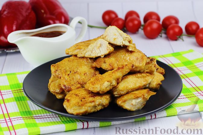Курица в кляре на сковороде - пошаговый рецепт с фото на zelgrumer.ru