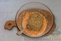 Фото приготовления рецепта: Орехово-морковный пирог с грушами, на кукурузной и овсяной муке - шаг №5