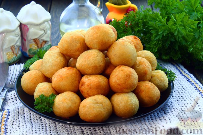 Картофельные шарики из пюре в духовке рецепт с фото