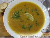 Фото приготовления рецепта: Суп-пюре из чечевицы - шаг №8