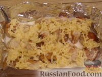 Фото приготовления рецепта: Куриные тефтели, запеченные в сливочном соусе - шаг №10
