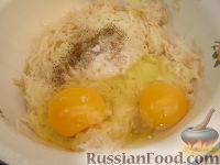 Фото приготовления рецепта: Куриное филе, запеченное в картофельном кляре - шаг №5