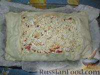 Фото приготовления рецепта: Баскский пирог с черешней (вишней) - шаг №9