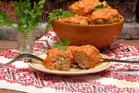 Фото приготовления рецепта: Ленивые голубцы с пшеничной крупой, в томатно-сметанном соусе (в духовке) - шаг №14