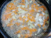 Фото приготовления рецепта: Борщ с краснокочанной капустой, фасолью и кукурузой - шаг №9