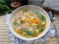 Гороховый суп на копченых ребрышках с беконом рецепт – Немецкая кухня: Супы. «Еда»