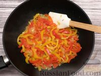 Фото приготовления рецепта: Запеканка из цветной капусты с болгарским перцем - шаг №8