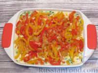 Фото приготовления рецепта: Запеканка из цветной капусты с болгарским перцем - шаг №15