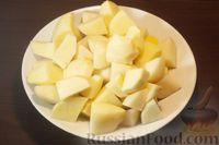 Фото приготовления рецепта: Тушёный картофель с мясом, запечённый с галушками на кефире - шаг №11