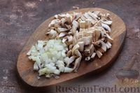 Фото приготовления рецепта: Картофельный рулет с ветчиной, шампиньонами и сыром - шаг №7