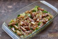 Фото приготовления рецепта: Клафути с капустой, беконом и зеленью - шаг №10
