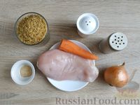 Фото приготовления рецепта: Булгур с курицей, в духовке - шаг №1