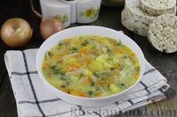 Фото приготовления рецепта: Сырный суп с шампиньонами и вермишелью - шаг №11