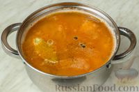 Фото приготовления рецепта: Суп с копчёной курицей, капустой и рисом - шаг №11
